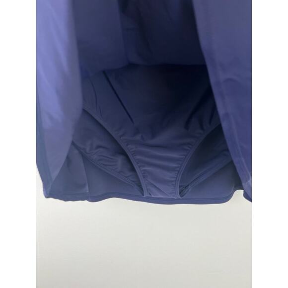 Island Escape Woman Navy Blue Plus Size Tummy Control Swim Skirt 24W - Picture 4 of 9